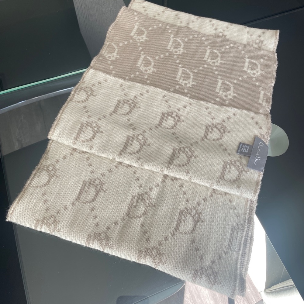 Christian Dior Reversible Wool Scarf